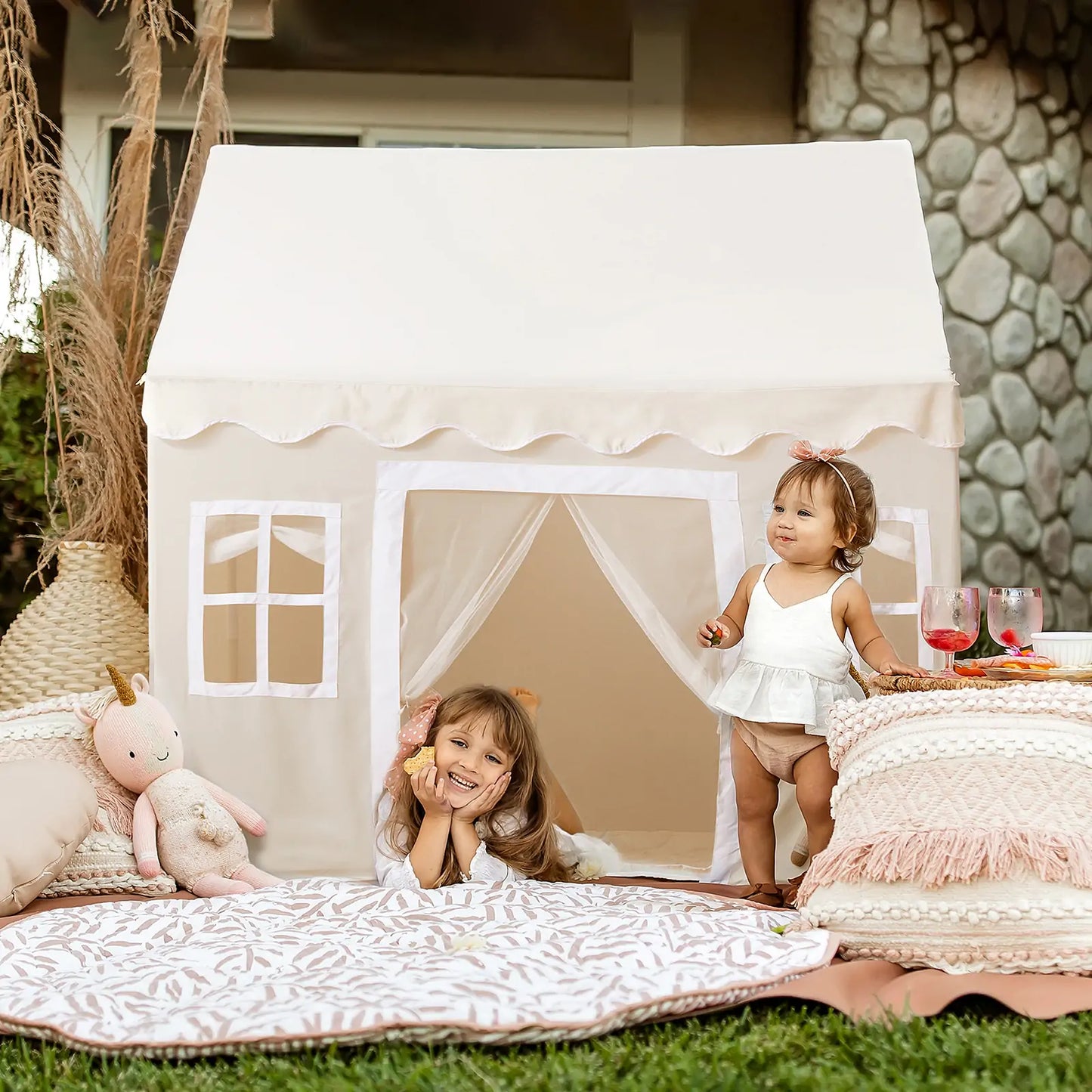 Playhouse Tent – Natural Cream Indoor Tent for Kids