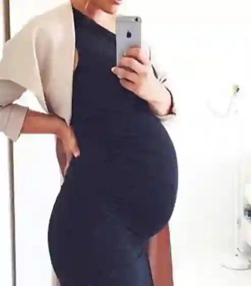 Kristine Stylish Sleeveless Maternity Dress for Modern Moms