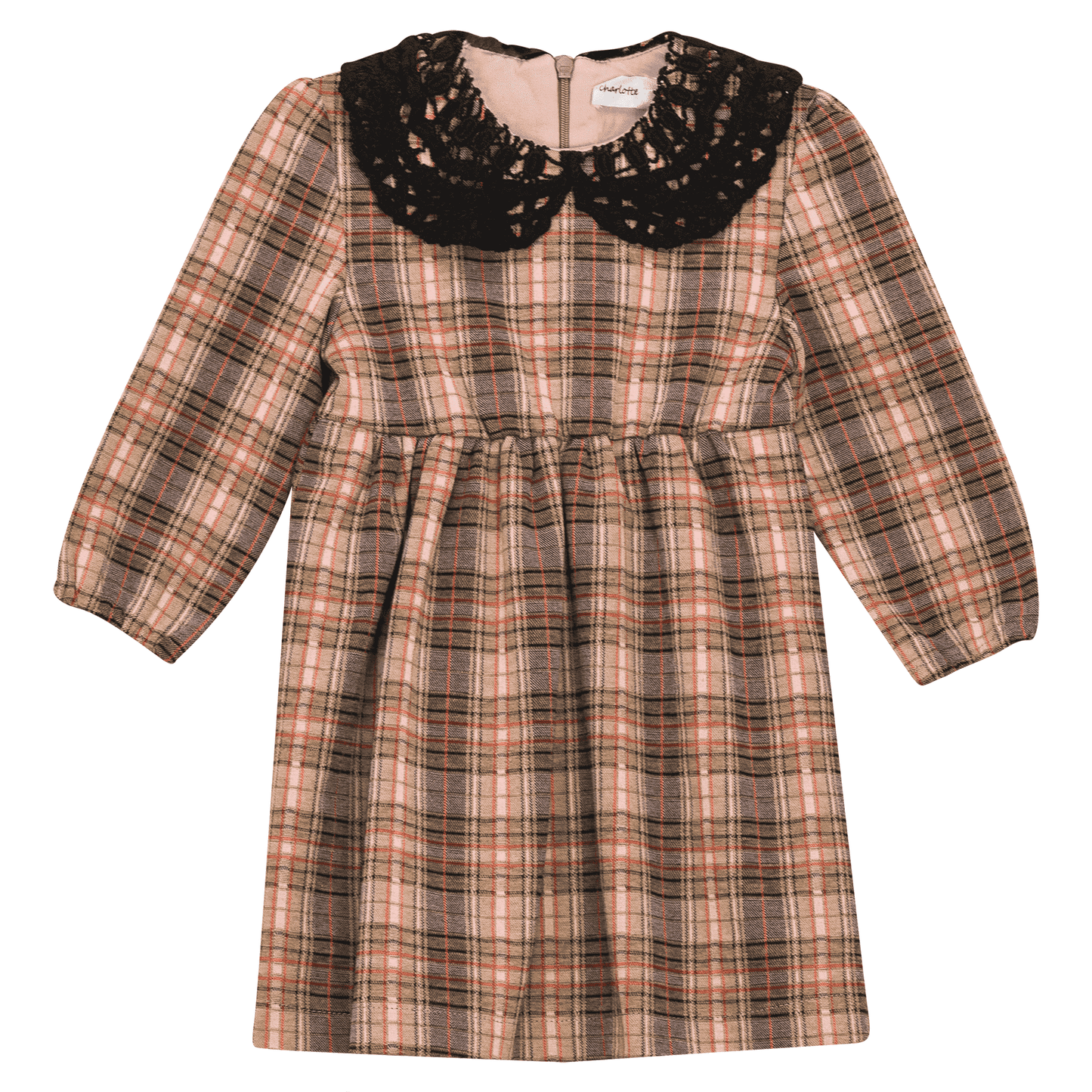 Stretch Plaid High Waist Dress