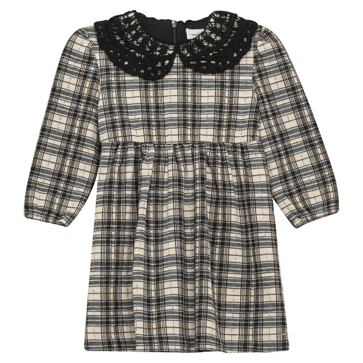 Stretch Plaid High Waist Dress