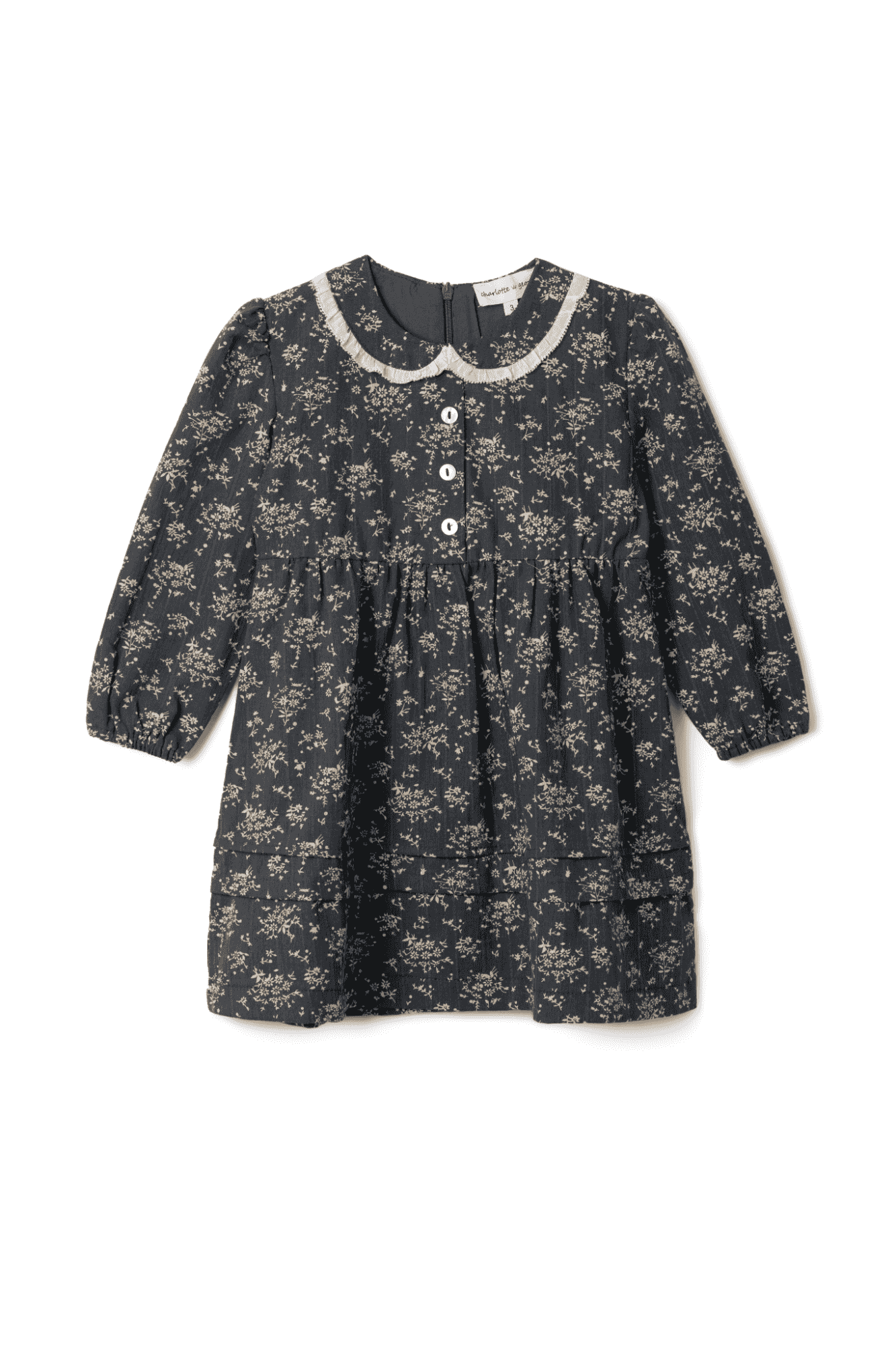 Girls Flower Print Dress by Hush.Shop