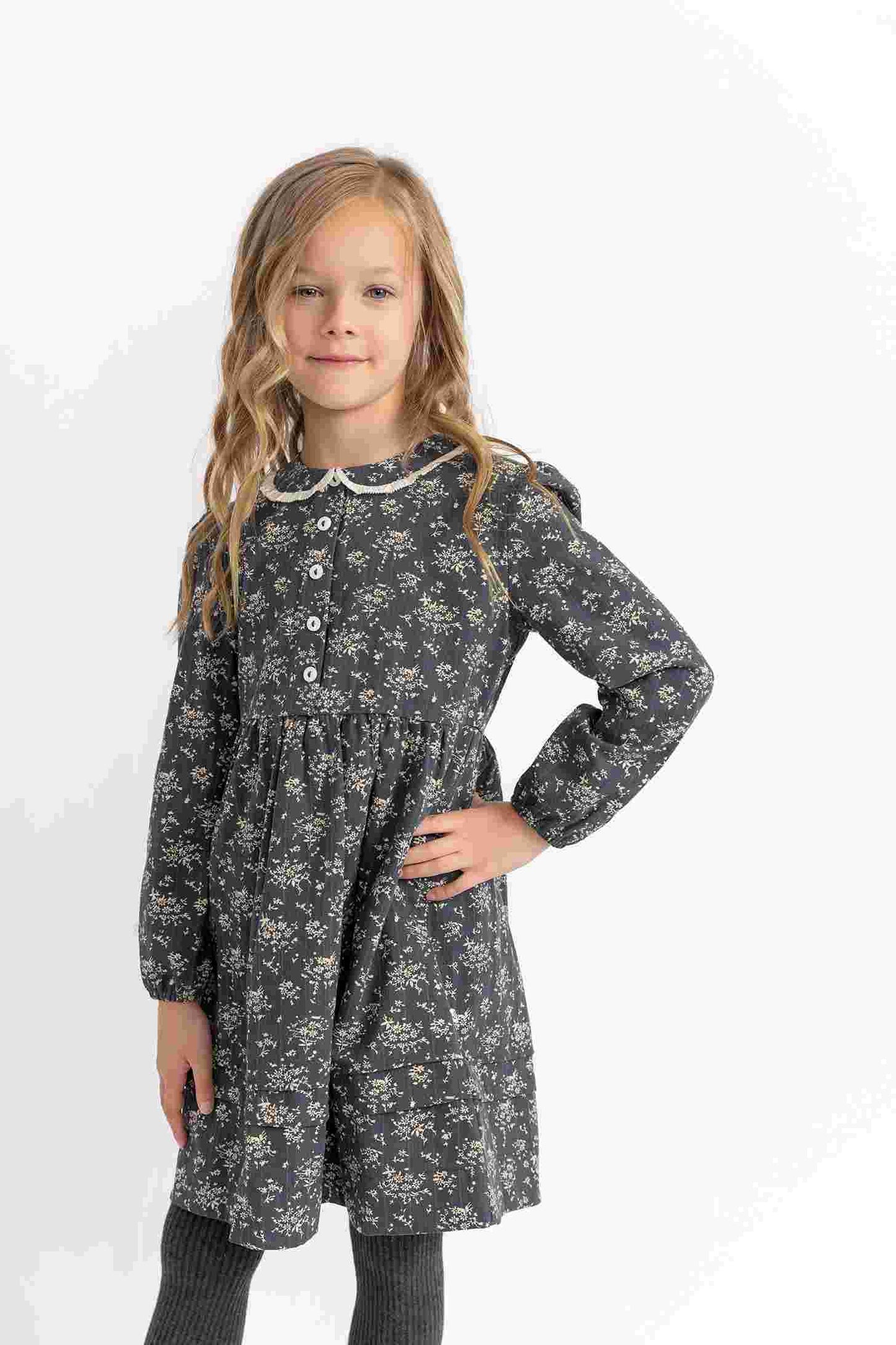 Girls Flower Print Dress by Hush.Shop