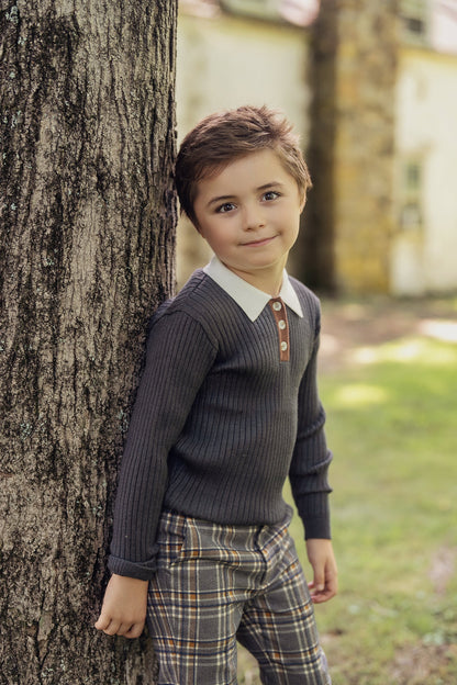 Kaller Multi Polo Rib Sweater