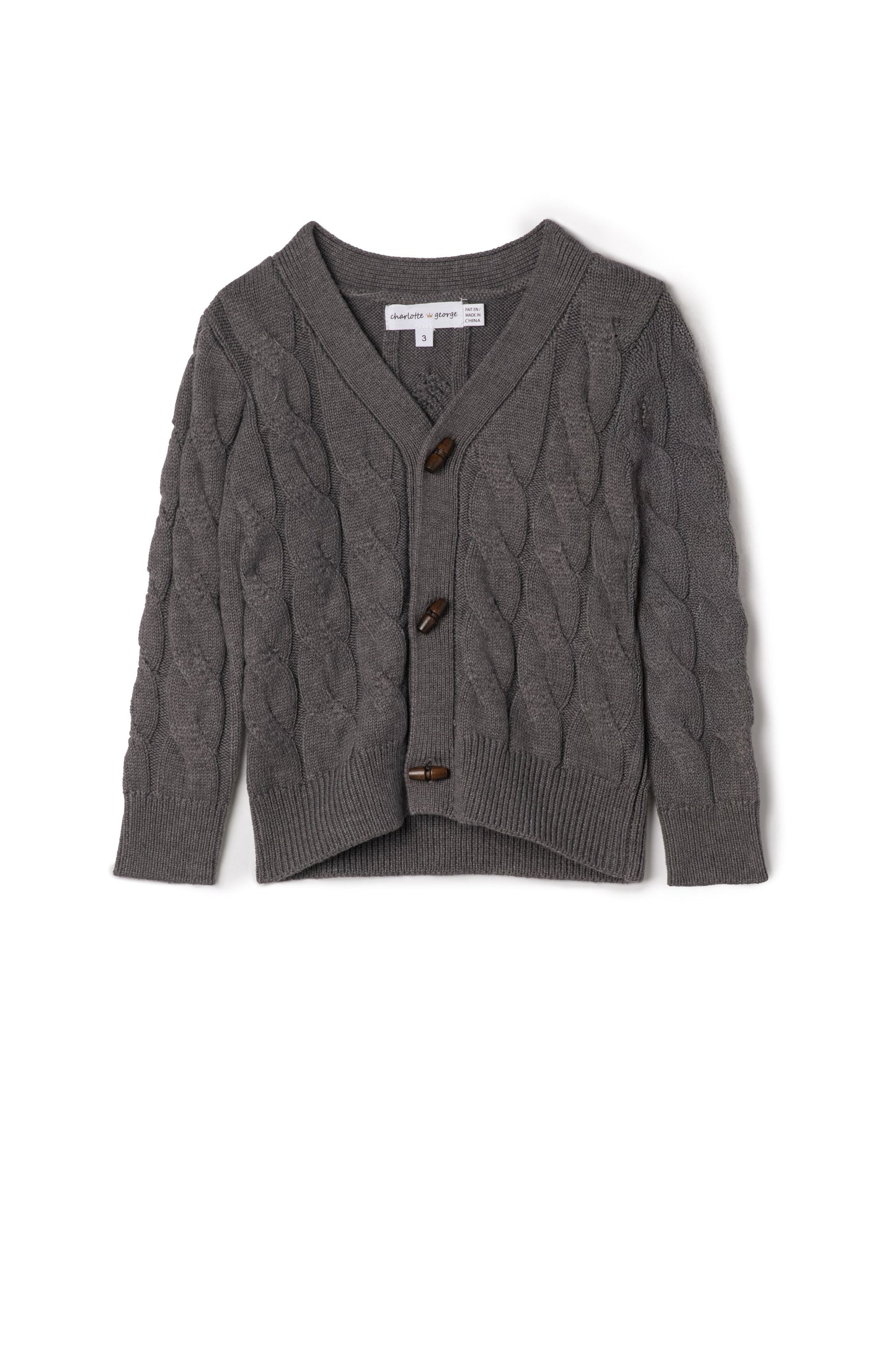 Danny Cable Knit Cardigan Sweater