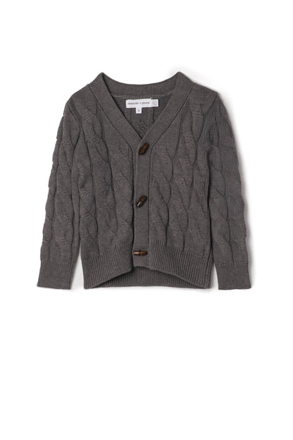 Danny Cable Knit Cardigan Sweater