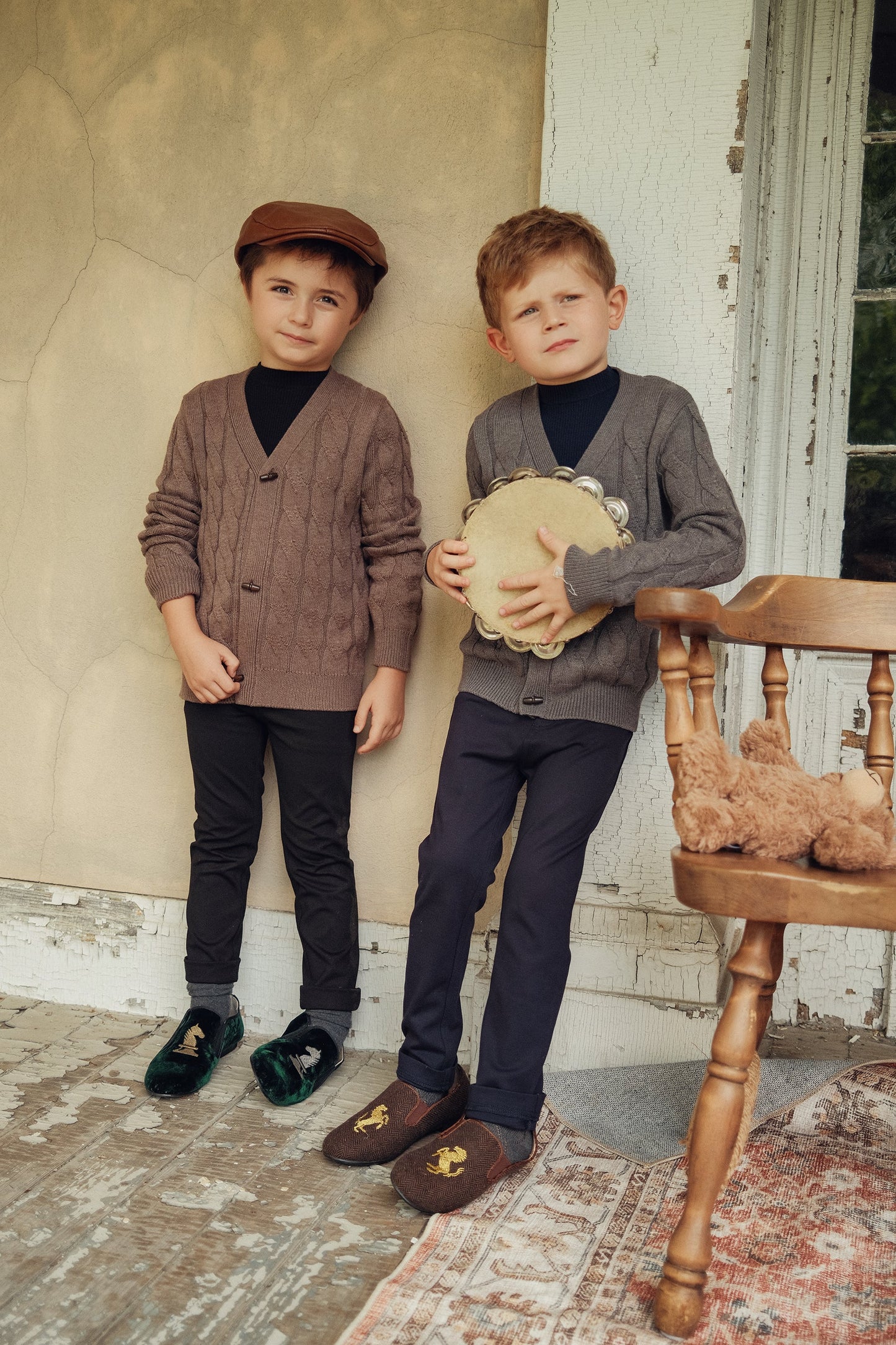 Danny Cable Knit Cardigan Sweater