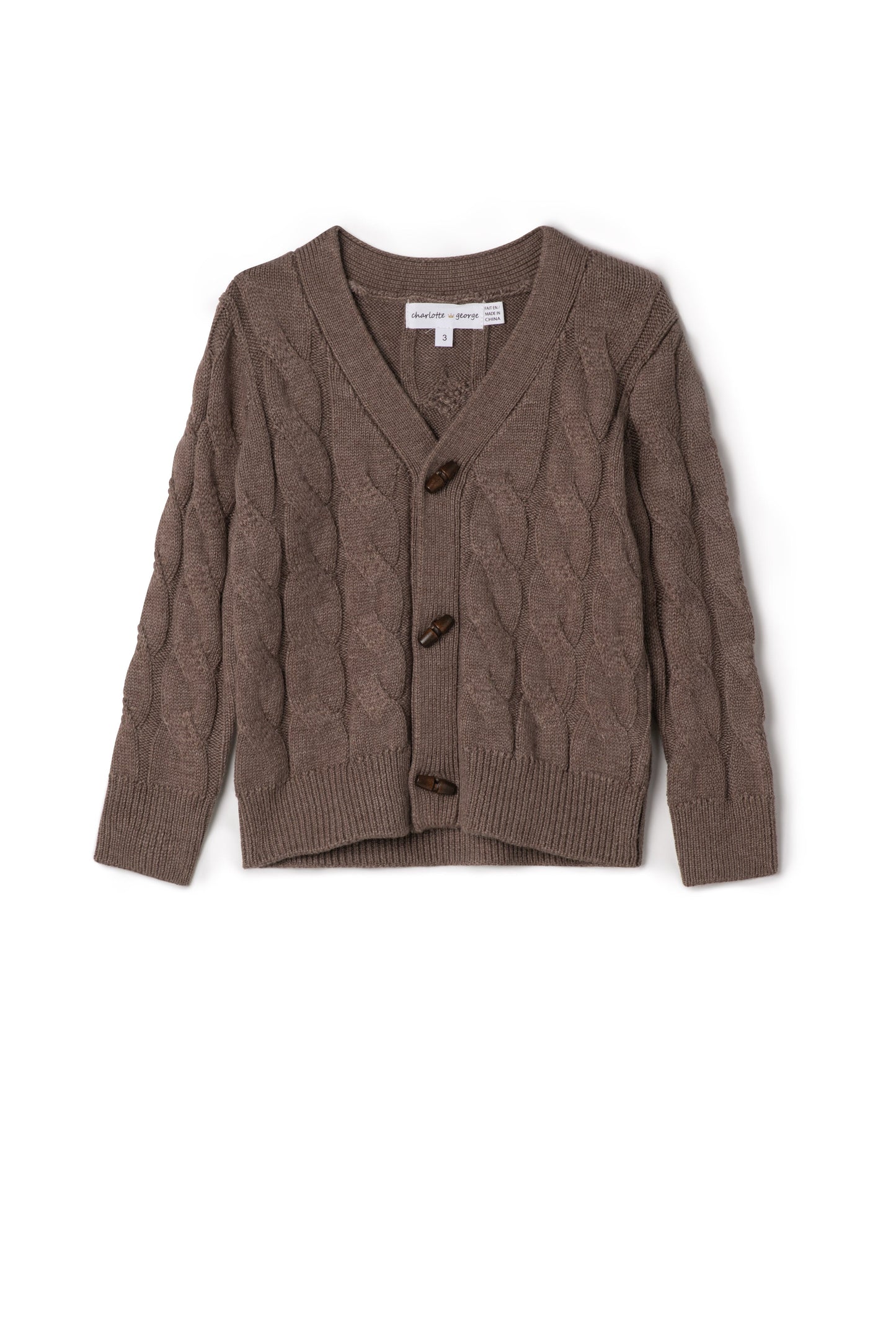Danny Cable Knit Cardigan Sweater