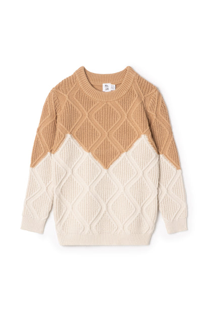 Amarfis Diamond Knit Sweater