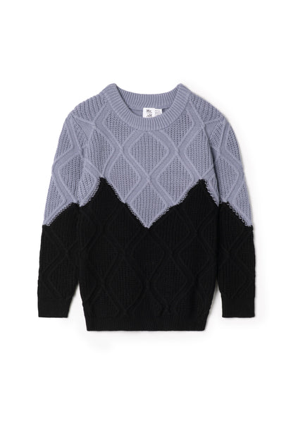 Amarfis Diamond Knit Sweater