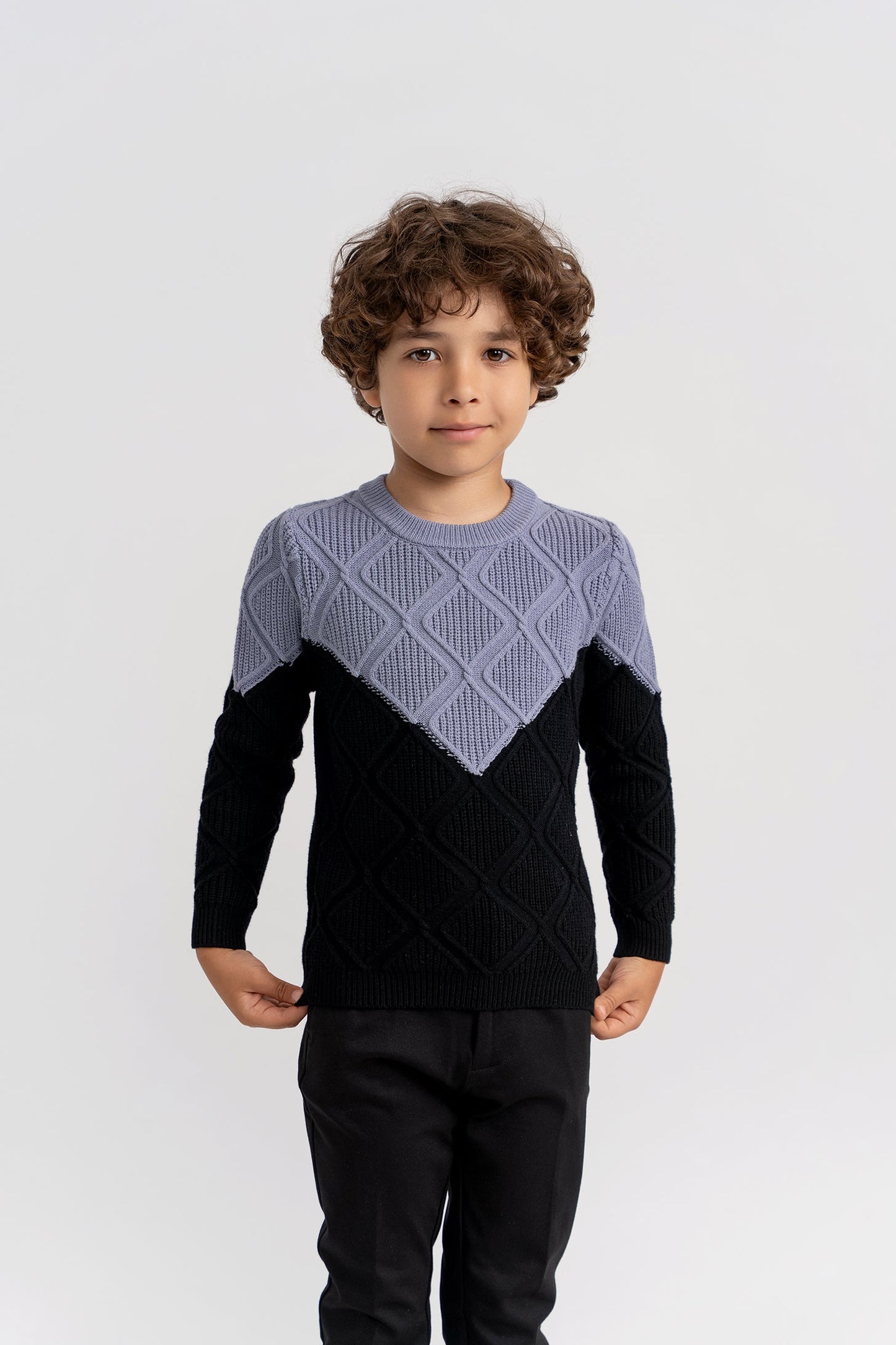 Amarfis Diamond Knit Sweater