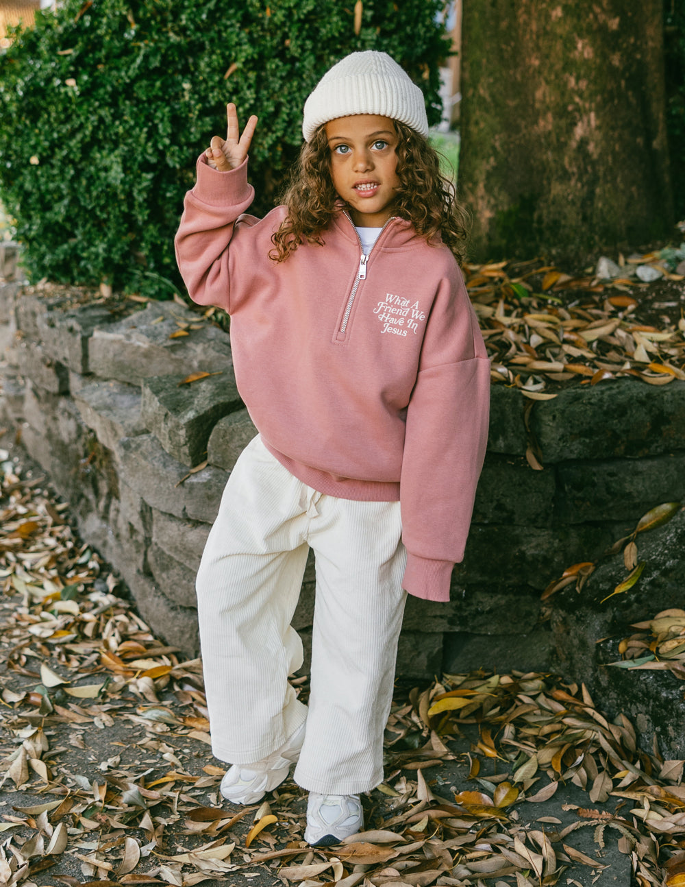 Kenia What a Friend in Jesus Kids Half-Zip
