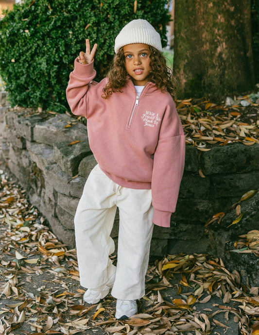 Kenia What a Friend in Jesus Kids Half-Zip