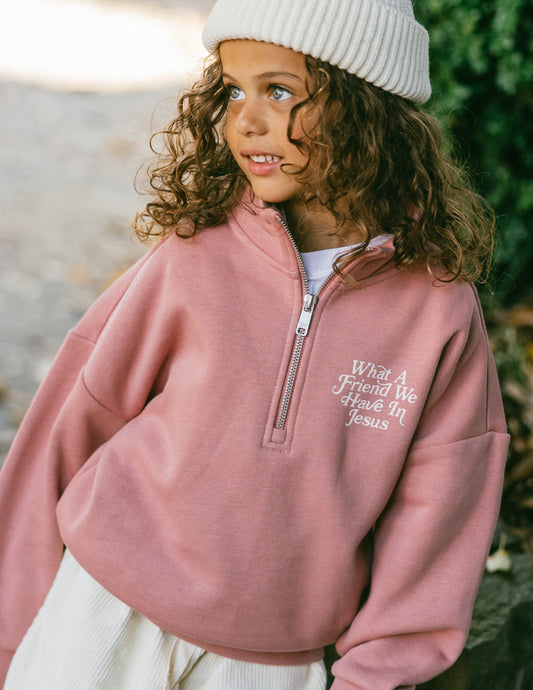 Kenia What a Friend in Jesus Kids Half-Zip