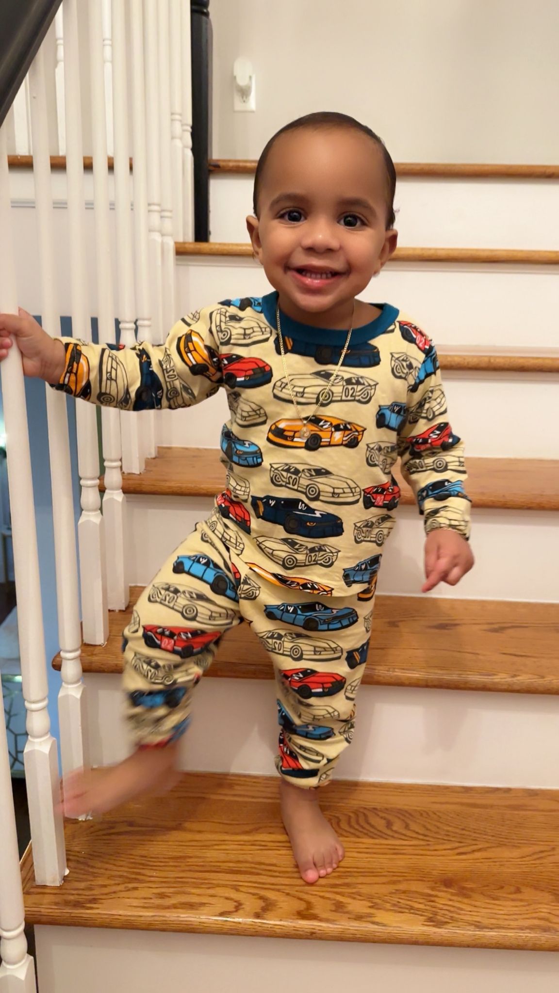 Cartoon Car Pajama Cotton Set for Boys
