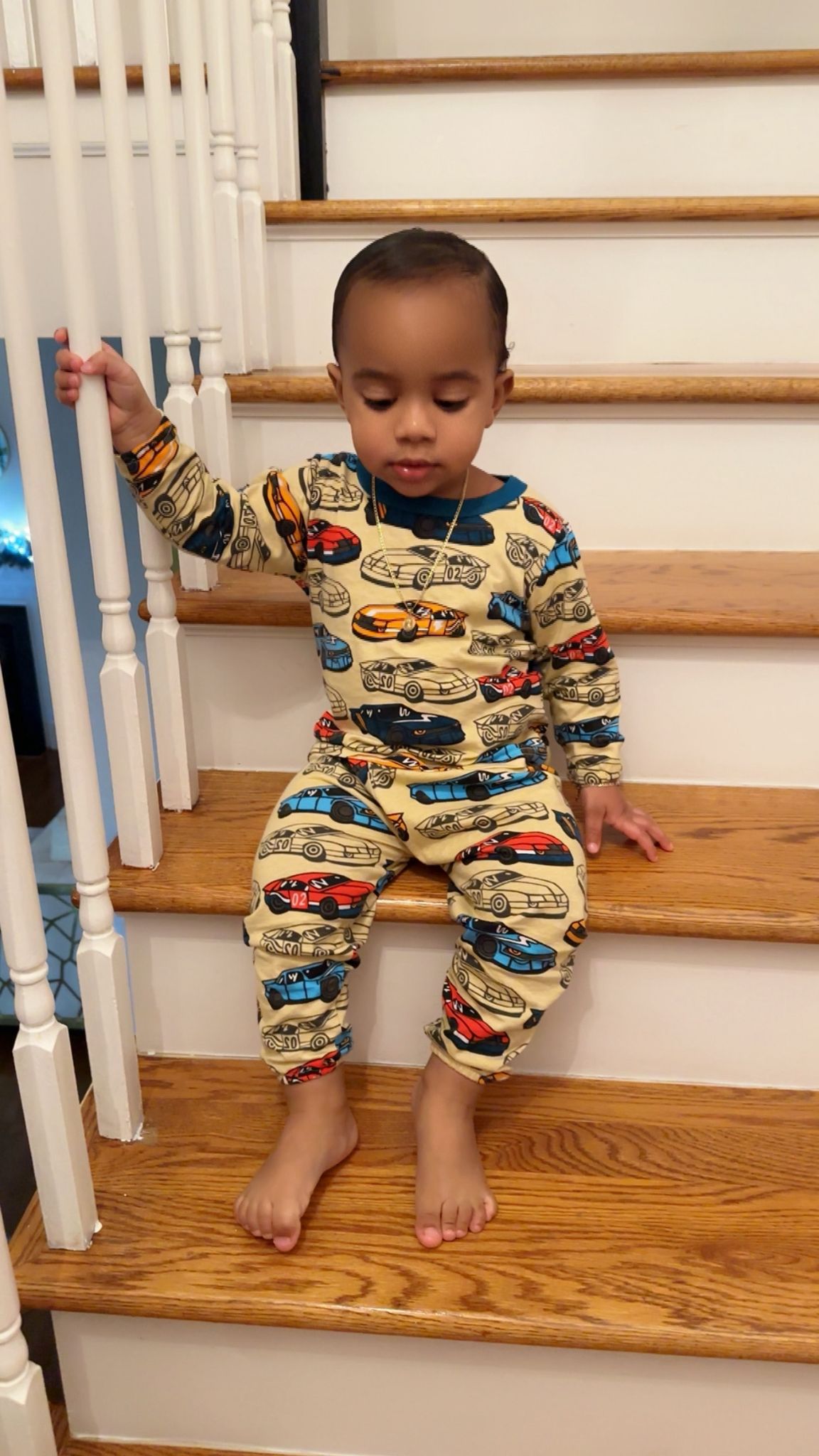 Cartoon Car Pajama Cotton Set for Boys