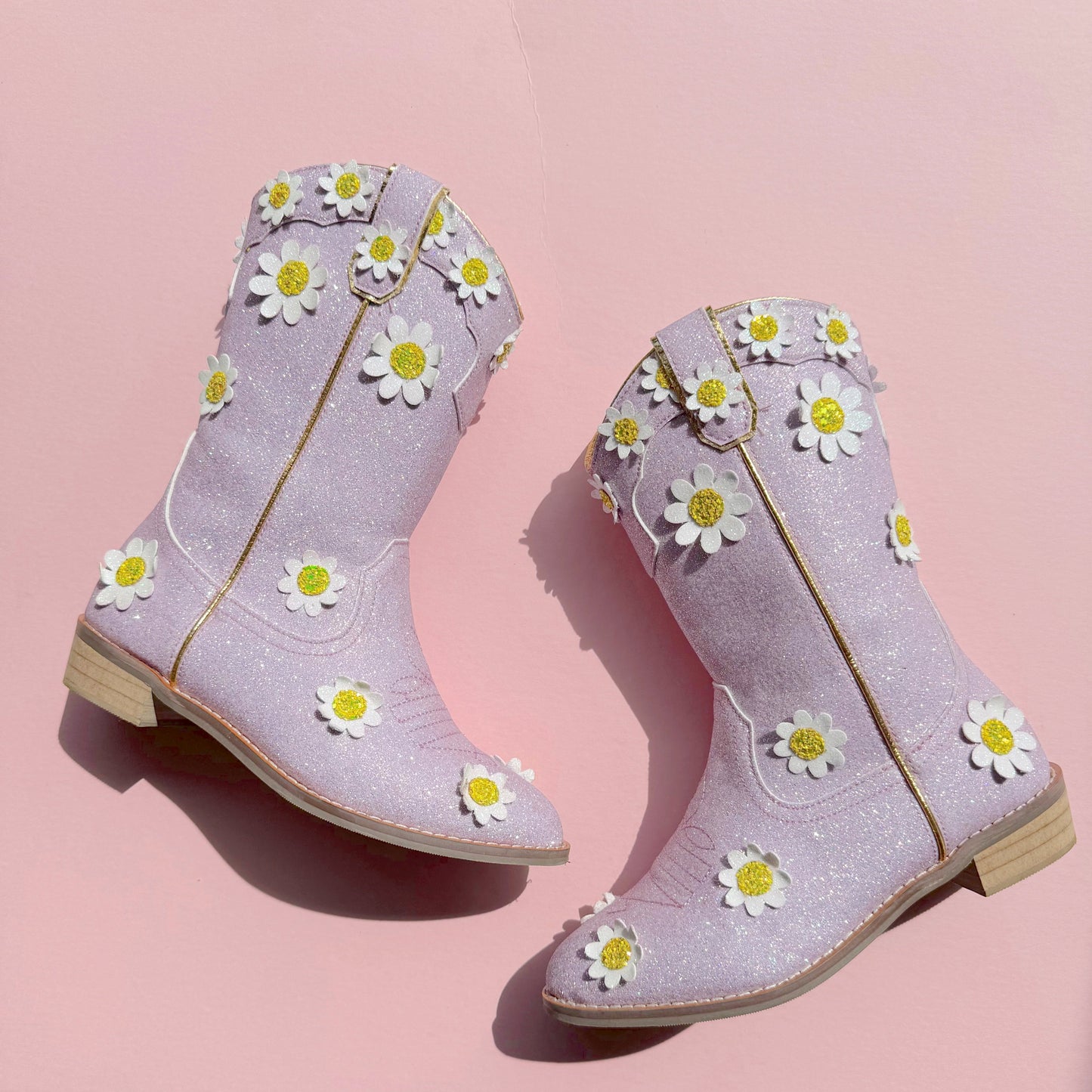 Wendy Cowgirl Lilac Oopsie Daisy Boots