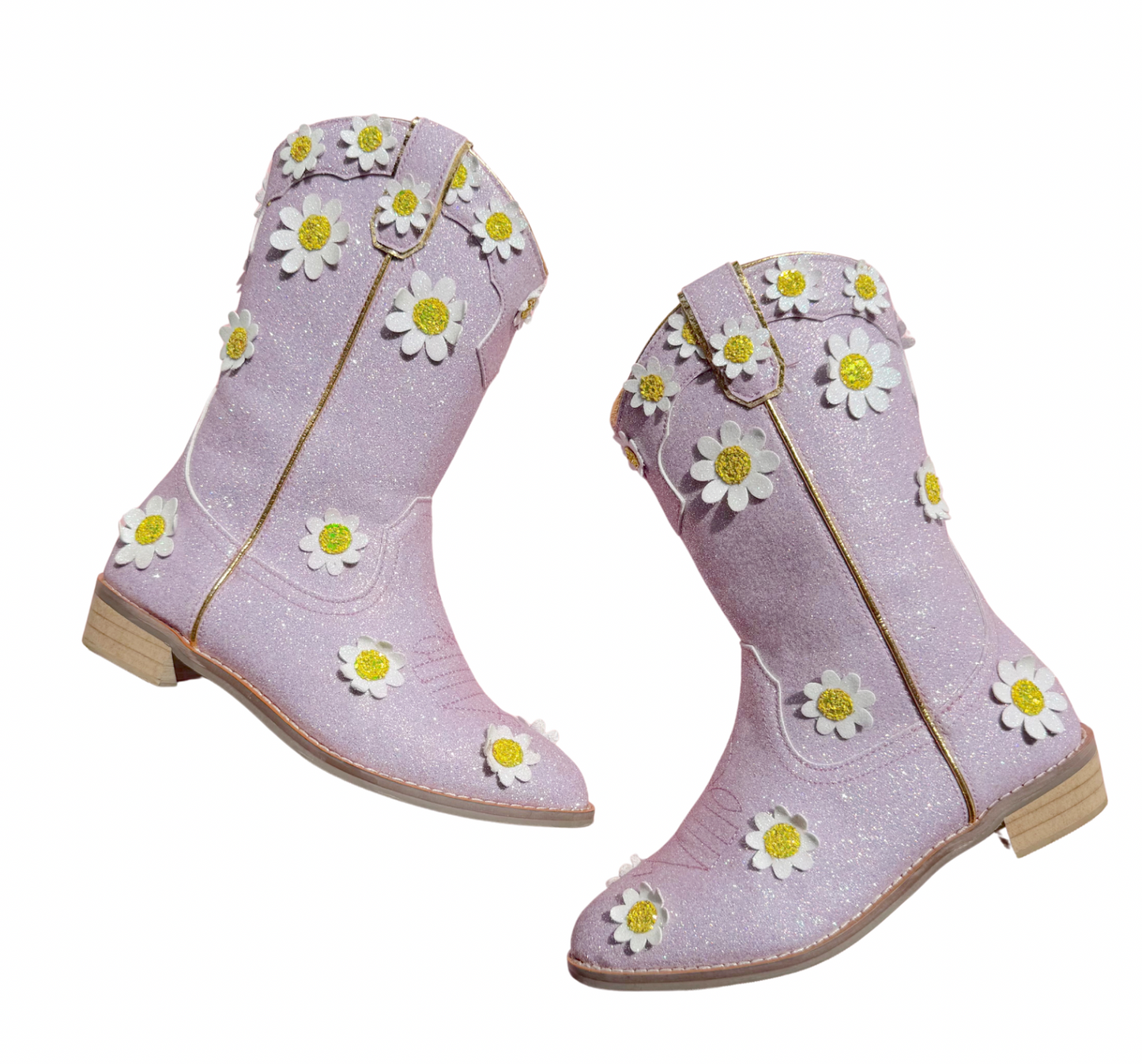 Wendy Cowgirl Lilac Oopsie Daisy Boots