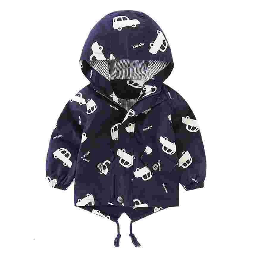 Jaison Kids Cartoon Winter Jacket with Hooded Zipper