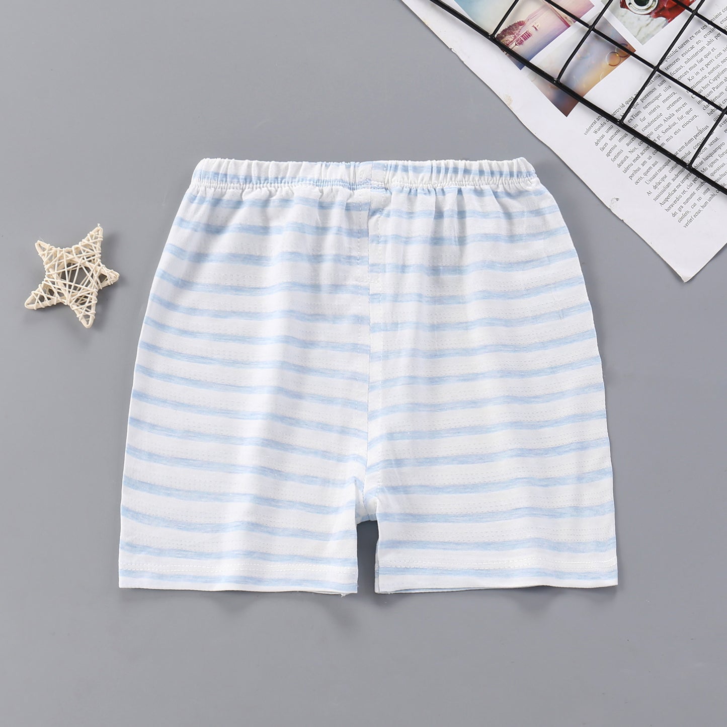 Asher Season New Children's Slub Cotton Casual Shorts