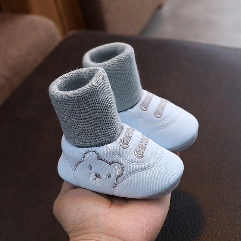Angel Baby Cloth Shoes Simple Baby Indoor Non-slip Toddler Shoes