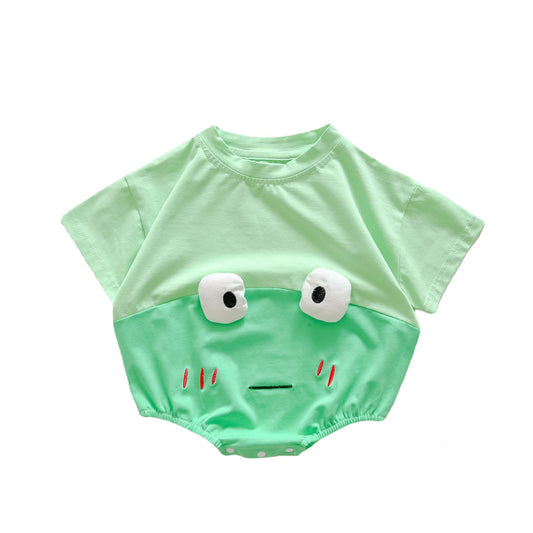 Brianna Baby Frog Cotton Triangle Rompers
