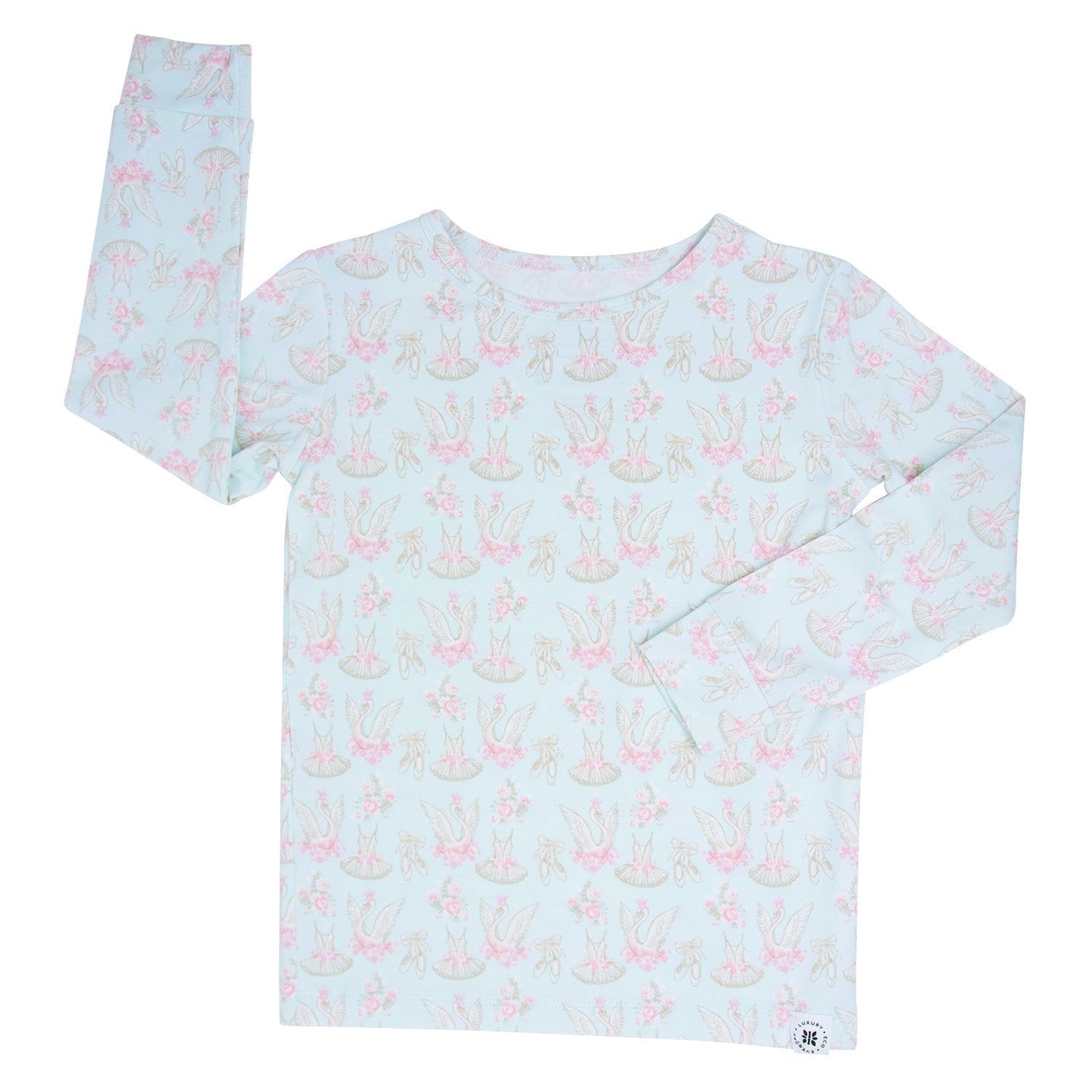 Sullangie Swan Ballet Big Kid Pajama Set