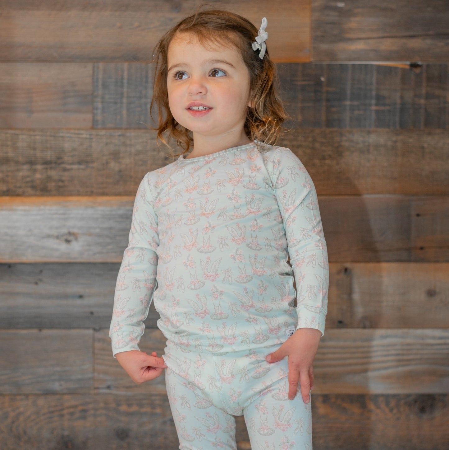 Sullangie Swan Ballet Big Kid Pajama Set