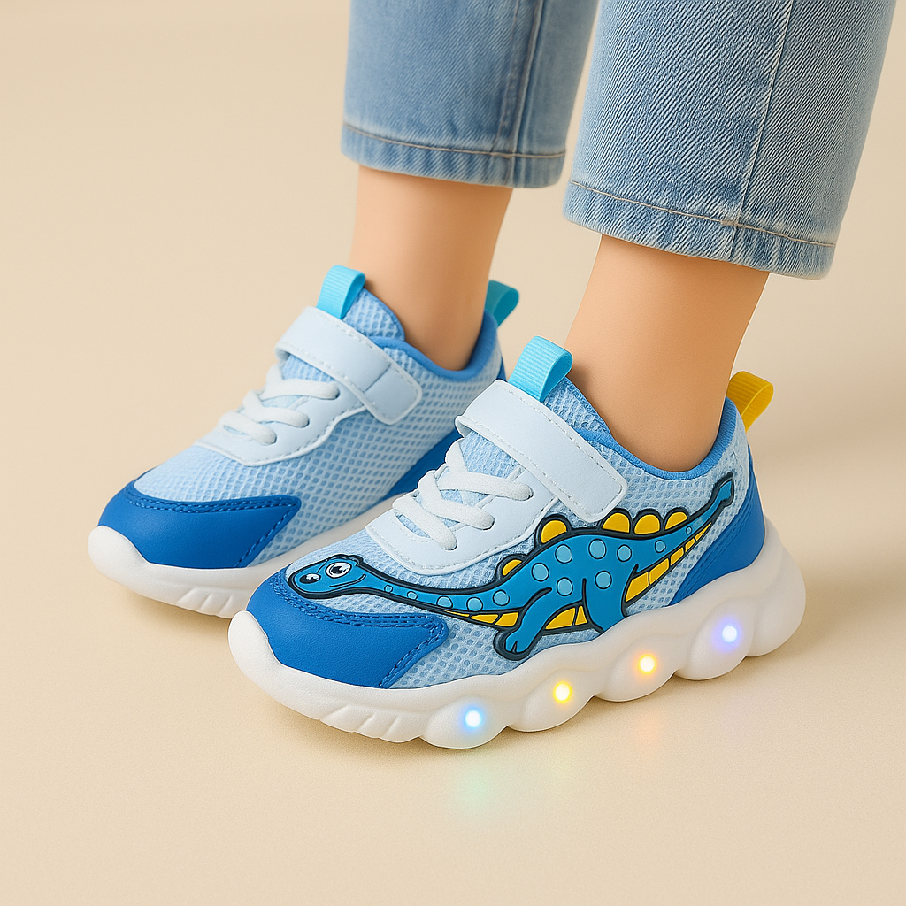 Maicol LED Dinosaur Edition Sneakers for Kids (1–6 Years)