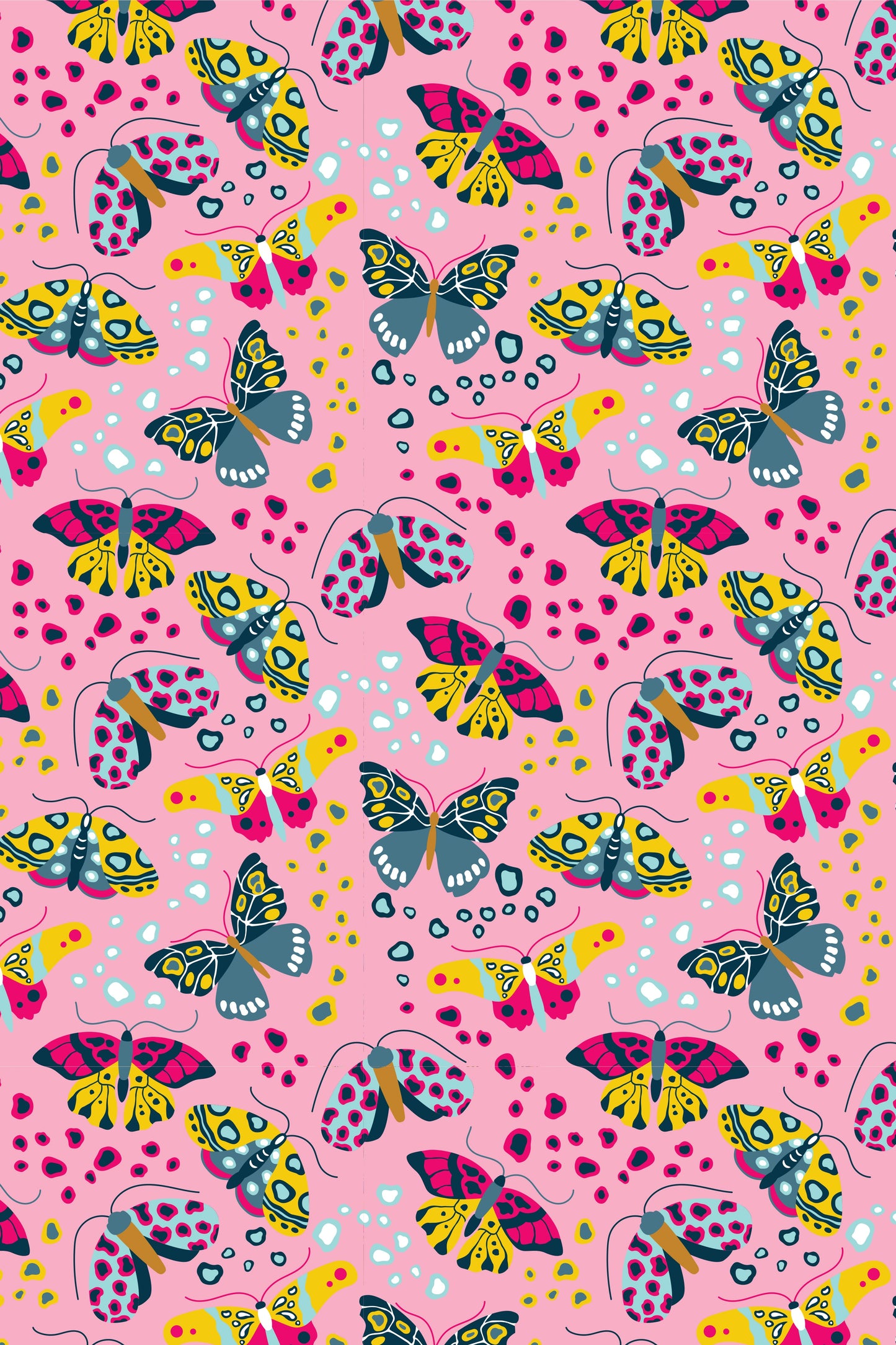 Stretchy Short Sleeve Twirl Dress - Butterflies