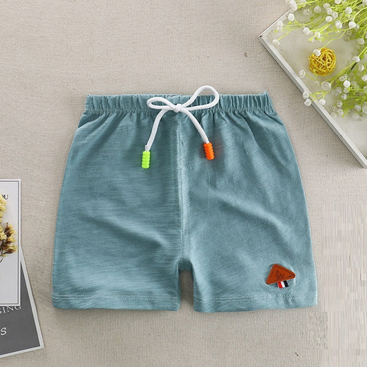 Asher Season New Children's Slub Cotton Casual Shorts