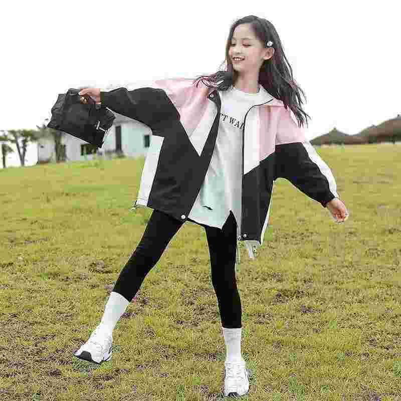 Xina Children's Spring Trench Coat - Shell Jacket for Girls