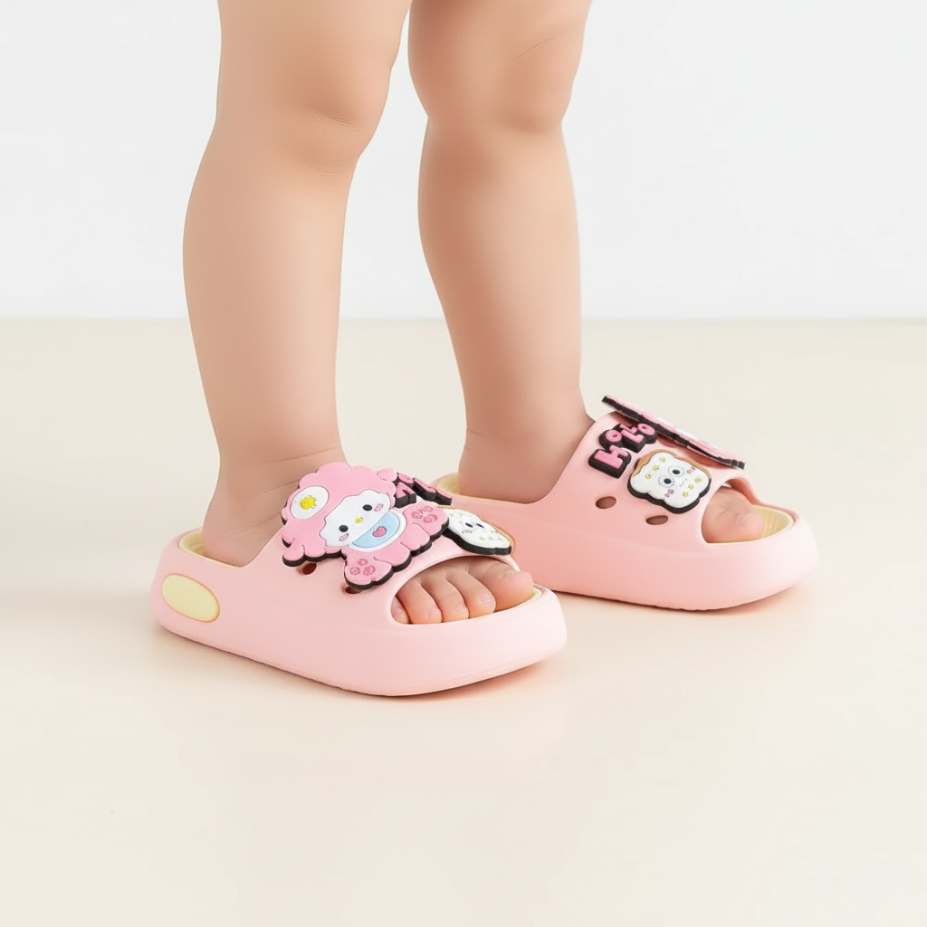 Cartoon Slippers Soft-Soled and Non-Slip Ages 2-10