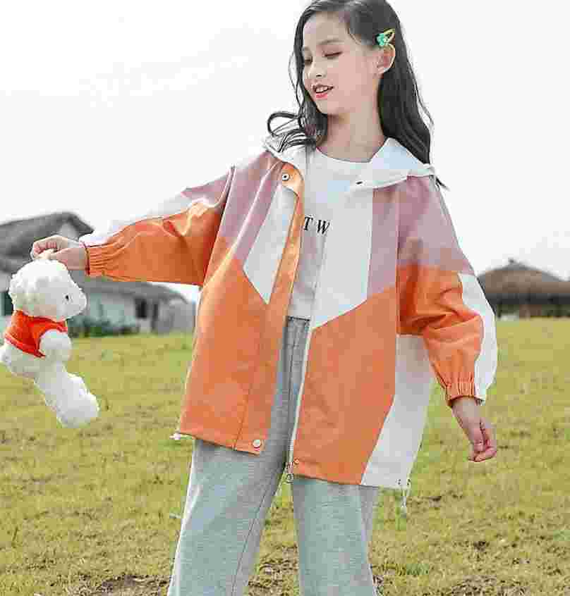 Xina Children's Spring Trench Coat - Shell Jacket for Girls