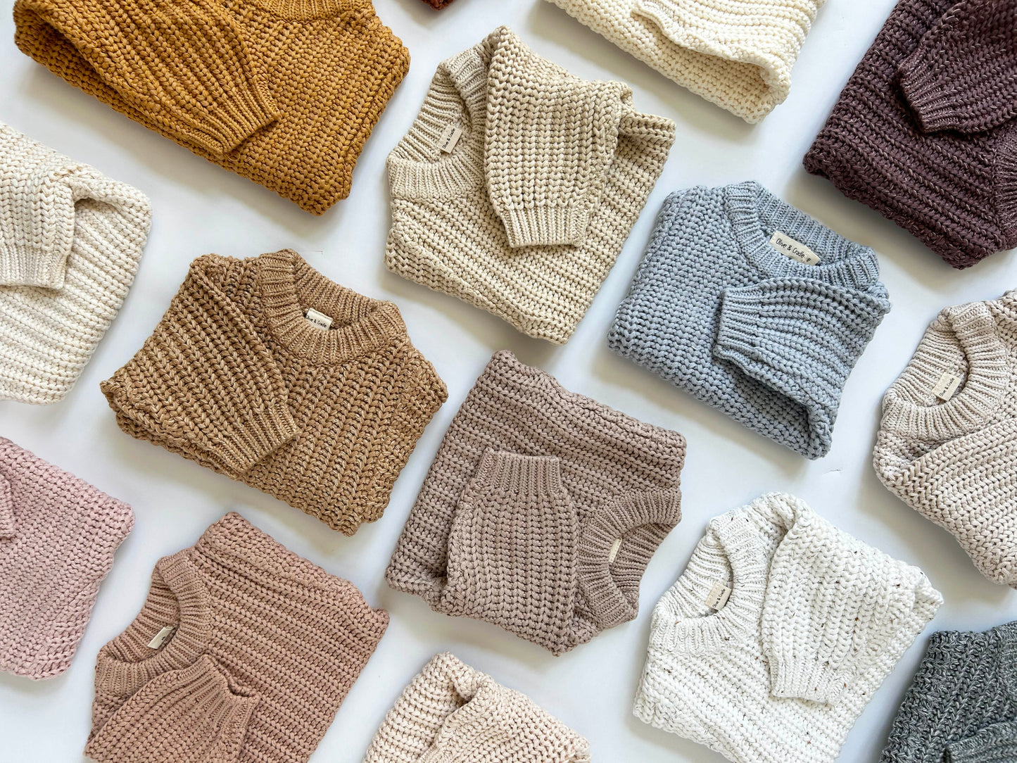 Armany Chunky Knit Sweater Pastels