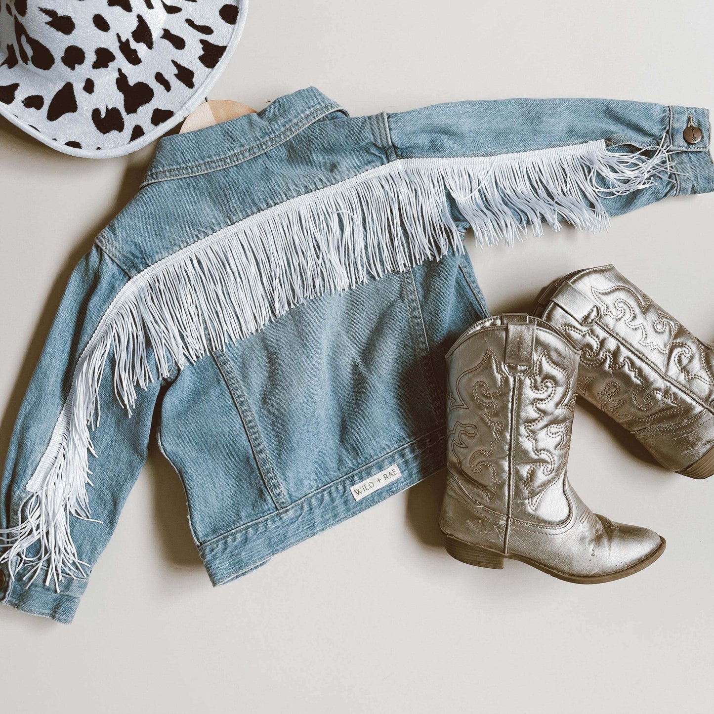 Kamila Cowgirl Fringe Denim Jacket