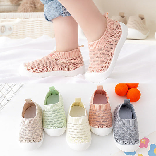 Josh Baby Toddler Shoes Soft Sole Fly Knit Mesh Surface Breathable