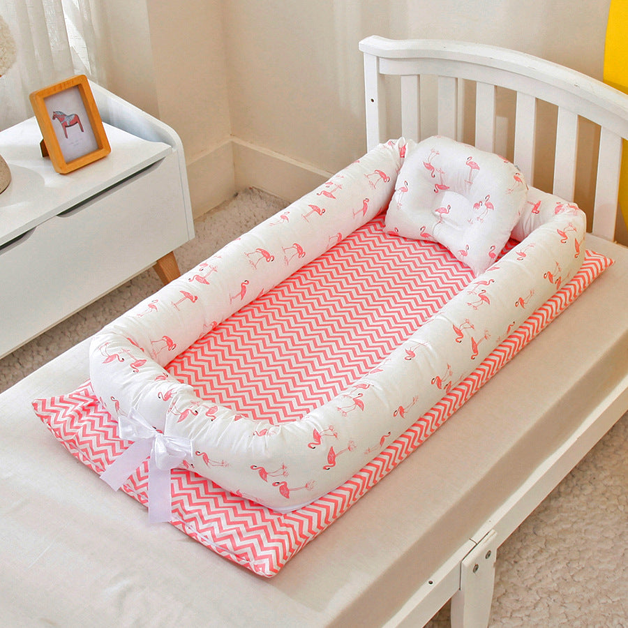 Cotton Portable Bed Is Removable And Washable - GuGuTon baby store - Baby Fashion - Toddlers Outfits - Babies Outfits - Toddler Clothes - Kids Clothing - Newborn Clothes - Newborn Wear - Kids Wear - Trending Clothes - Trending Outfits - Fall Fashion - Winter Fashion - Girls Clothes - Boys Clothes - Babies Wear - Kids Accessories - KidsWear - Summer Clothes - Summer Fashion - Summer Trend - Falls Sweaters - Tops - Bottom - Jeans - Blouse - Dresses - Newborn Dresses - Toys