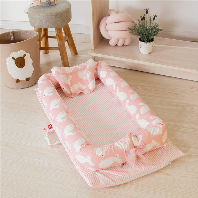 Cotton Portable Bed Is Removable And Washable - GuGuTon baby store - Baby Fashion - Toddlers Outfits - Babies Outfits - Toddler Clothes - Kids Clothing - Newborn Clothes - Newborn Wear - Kids Wear - Trending Clothes - Trending Outfits - Fall Fashion - Winter Fashion - Girls Clothes - Boys Clothes - Babies Wear - Kids Accessories - KidsWear - Summer Clothes - Summer Fashion - Summer Trend - Falls Sweaters - Tops - Bottom - Jeans - Blouse - Dresses - Newborn Dresses - Toys