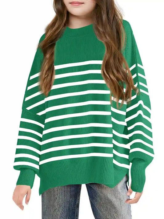Salina Stylish Girls Striped Sweaters