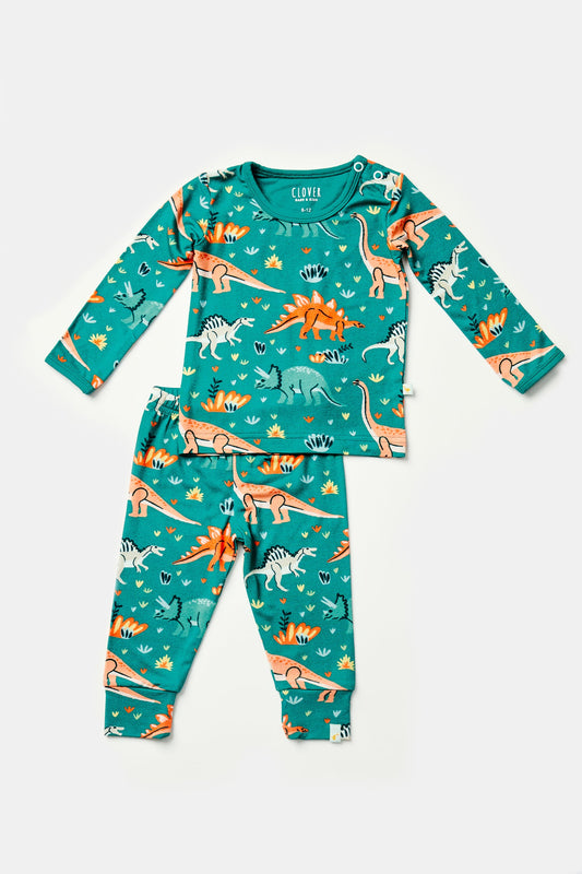 Greyson Long Sleeve Pajama Set - Dinosaur Jungle - GuGuTon baby store - Baby Fashion - Toddlers Outfits - Babies Outfits - Toddler Clothes - Kids Clothing - Newborn Clothes - Newborn Wear - Kids Wear - Trending Clothes - Trending Outfits - Fall Fashion - Winter Fashion - Girls Clothes - Boys Clothes - Babies Wear - Kids Accessories - KidsWear - Summer Clothes - Summer Fashion - Summer Trend - Falls Sweaters - Tops - Bottom - Jeans - Blouse - Dresses - Newborn Dresses - Toys