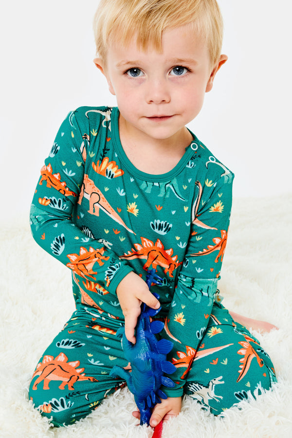 Greyson Long Sleeve Pajama Set - Dinosaur Jungle - GuGuTon baby store - Baby Fashion - Toddlers Outfits - Babies Outfits - Toddler Clothes - Kids Clothing - Newborn Clothes - Newborn Wear - Kids Wear - Trending Clothes - Trending Outfits - Fall Fashion - Winter Fashion - Girls Clothes - Boys Clothes - Babies Wear - Kids Accessories - KidsWear - Summer Clothes - Summer Fashion - Summer Trend - Falls Sweaters - Tops - Bottom - Jeans - Blouse - Dresses - Newborn Dresses - Toys