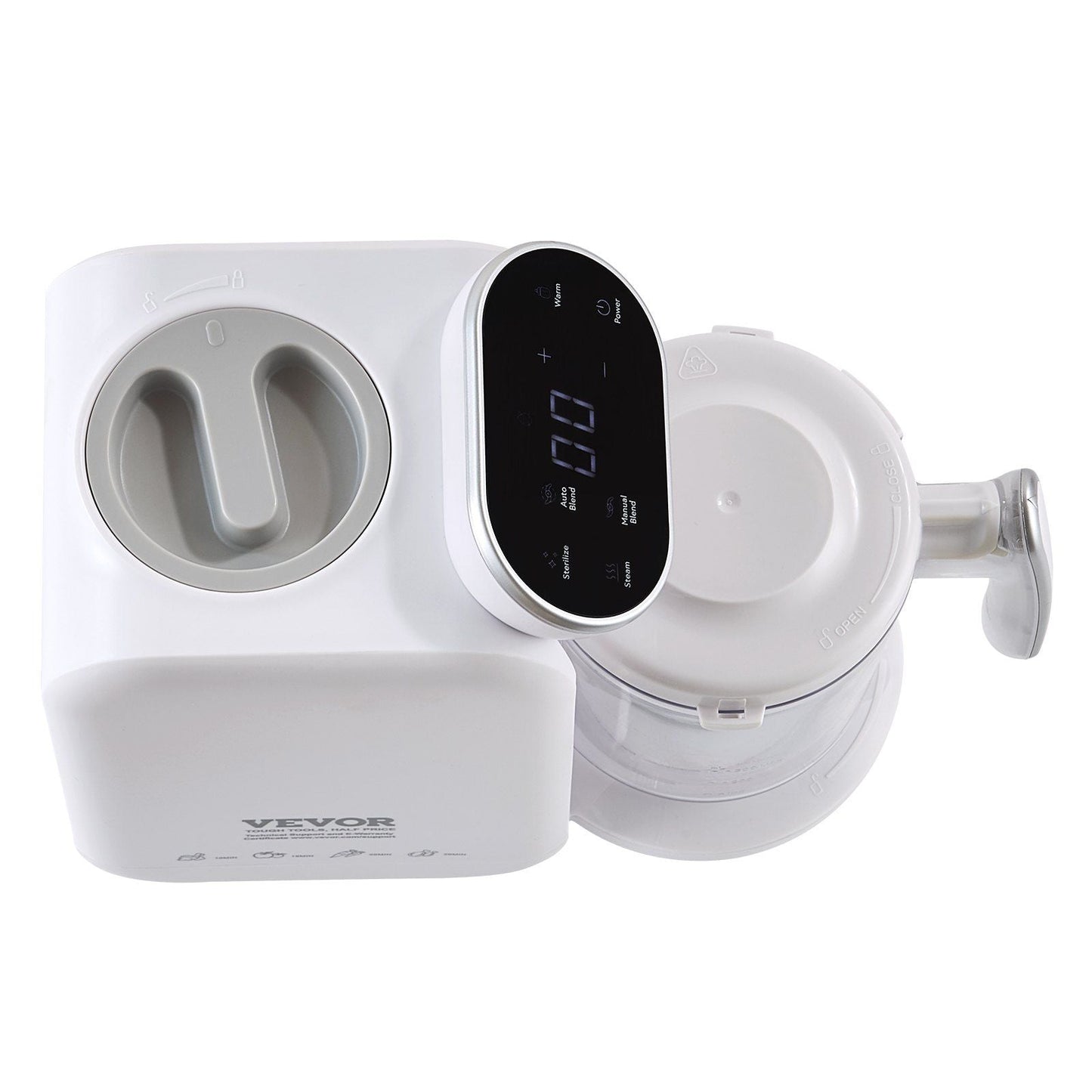 VEVOR Baby Food Maker, 430W Baby Food Processor with 750 ml Tritan Bowl