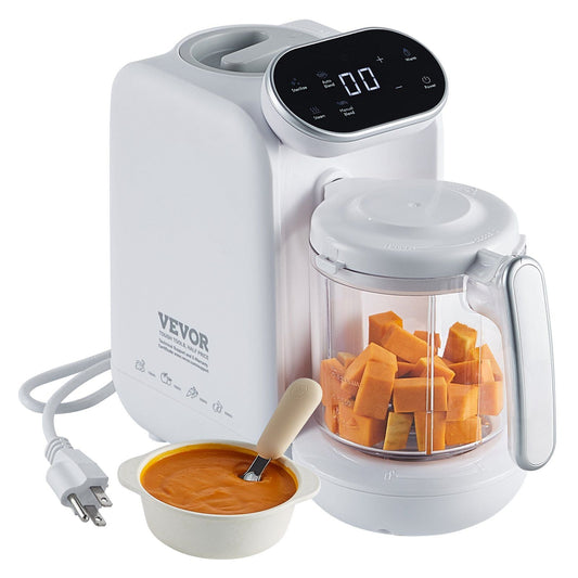 VEVOR Baby Food Maker, 430W Baby Food Processor with 750 ml Tritan Bowl