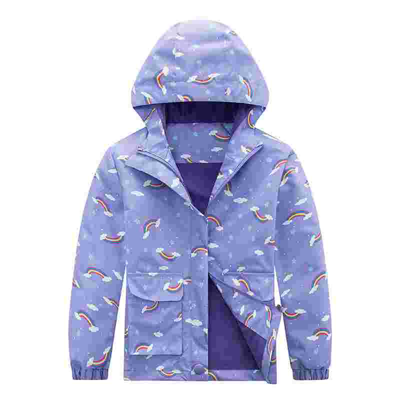 Carmen Kids Camouflage Windproof Waterproof Jacket Fleece-lined