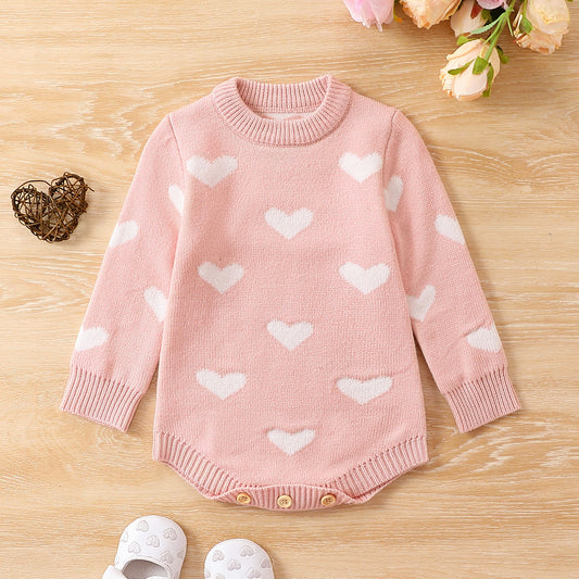 Ayden Printed Baby Sweater Jumpsuit