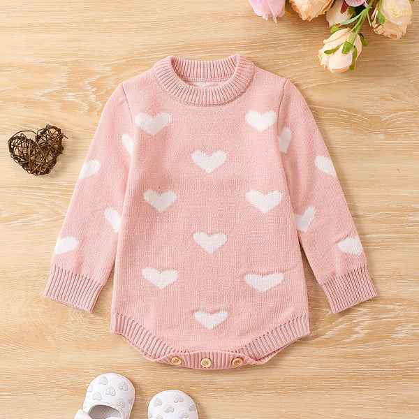 Ayden Printed Baby Sweater Jumpsuit