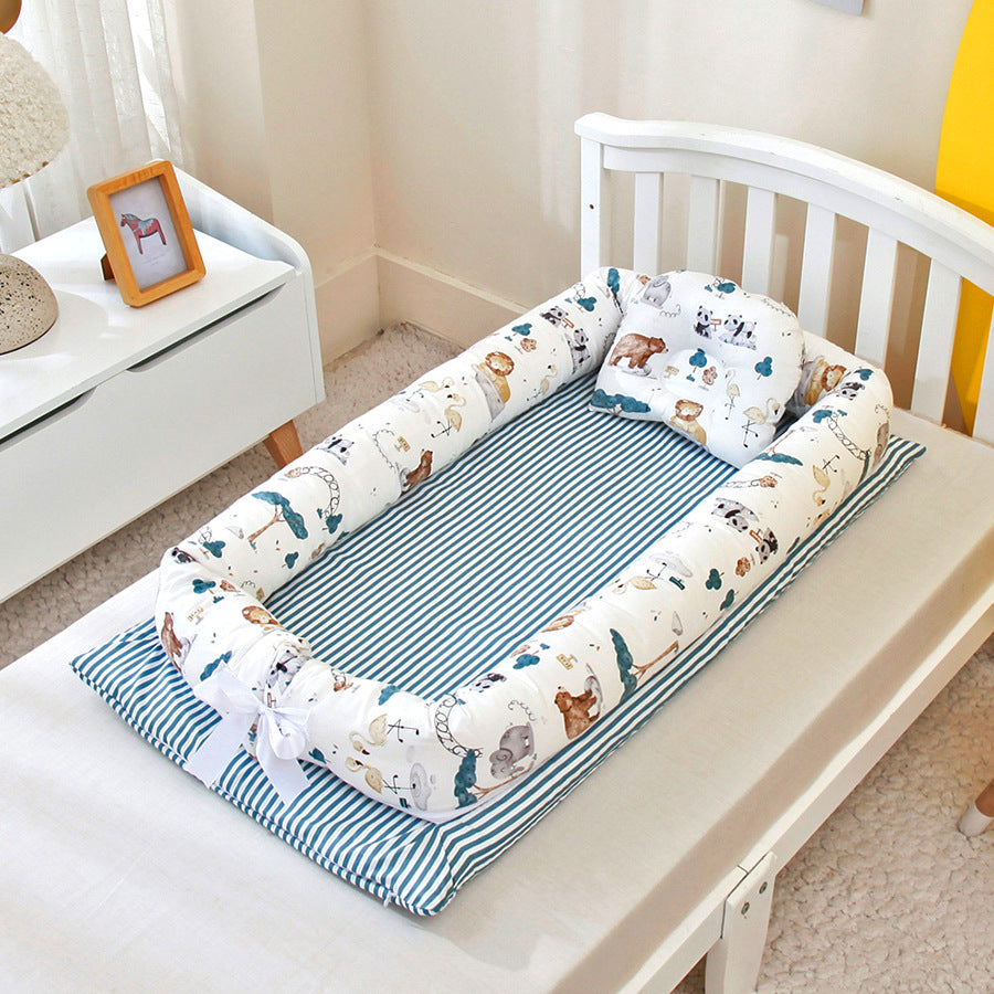 Cotton Portable Bed Is Removable And Washable - GuGuTon baby store - Baby Fashion - Toddlers Outfits - Babies Outfits - Toddler Clothes - Kids Clothing - Newborn Clothes - Newborn Wear - Kids Wear - Trending Clothes - Trending Outfits - Fall Fashion - Winter Fashion - Girls Clothes - Boys Clothes - Babies Wear - Kids Accessories - KidsWear - Summer Clothes - Summer Fashion - Summer Trend - Falls Sweaters - Tops - Bottom - Jeans - Blouse - Dresses - Newborn Dresses - Toys