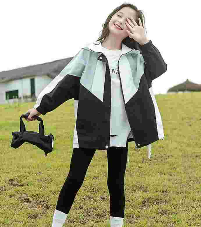 Xina Children's Spring Trench Coat - Shell Jacket for Girls