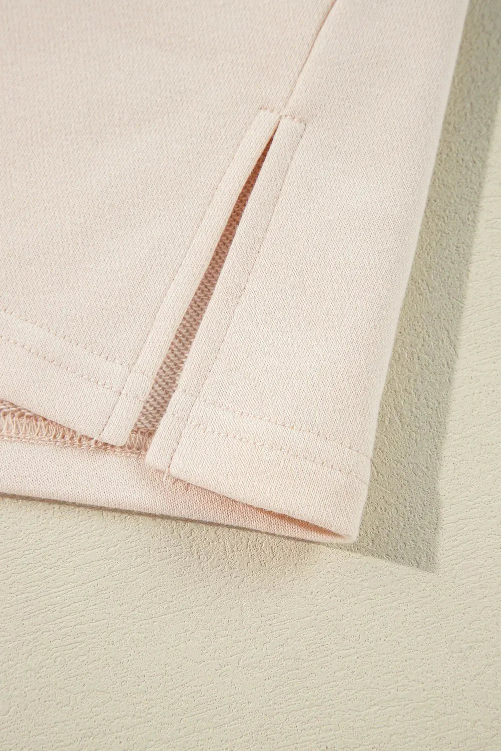 Sandra Exposed Seam Slit Floral Round Neck Tops