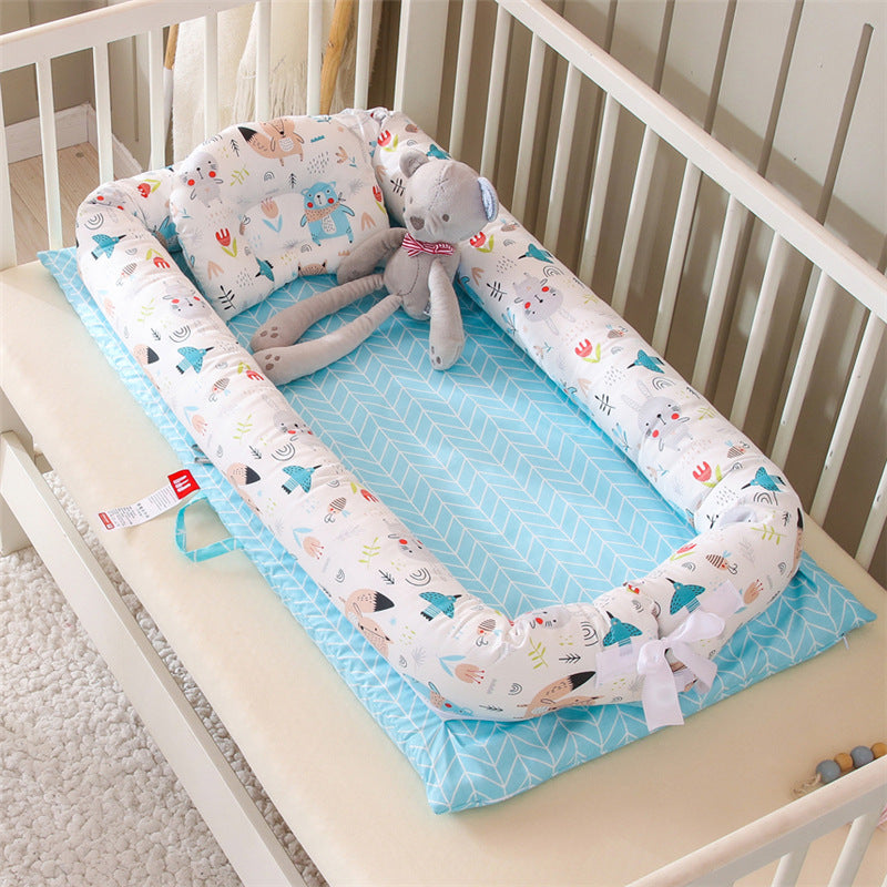 Cotton Portable Bed Is Removable And Washable - GuGuTon baby store - Baby Fashion - Toddlers Outfits - Babies Outfits - Toddler Clothes - Kids Clothing - Newborn Clothes - Newborn Wear - Kids Wear - Trending Clothes - Trending Outfits - Fall Fashion - Winter Fashion - Girls Clothes - Boys Clothes - Babies Wear - Kids Accessories - KidsWear - Summer Clothes - Summer Fashion - Summer Trend - Falls Sweaters - Tops - Bottom - Jeans - Blouse - Dresses - Newborn Dresses - Toys